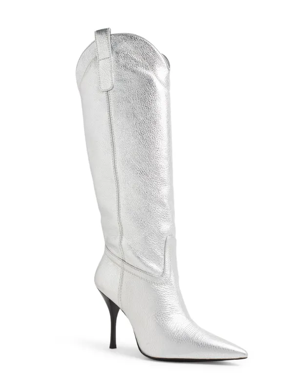 Metallic high clearance boots