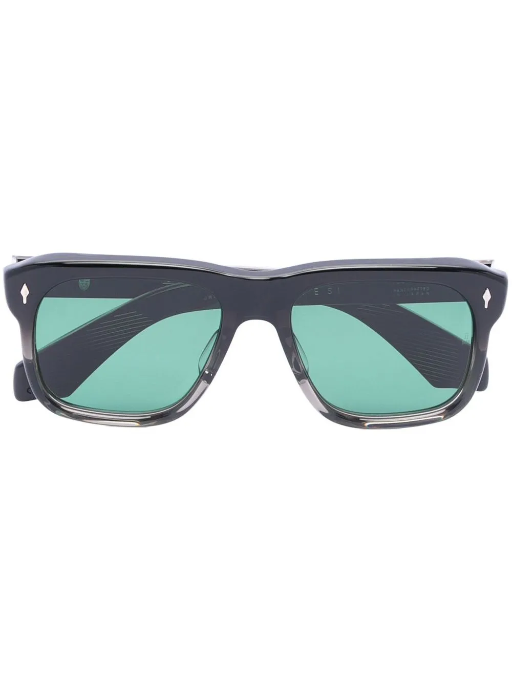 

Jacques Marie Mage Declan square-frame sunglasses - Black