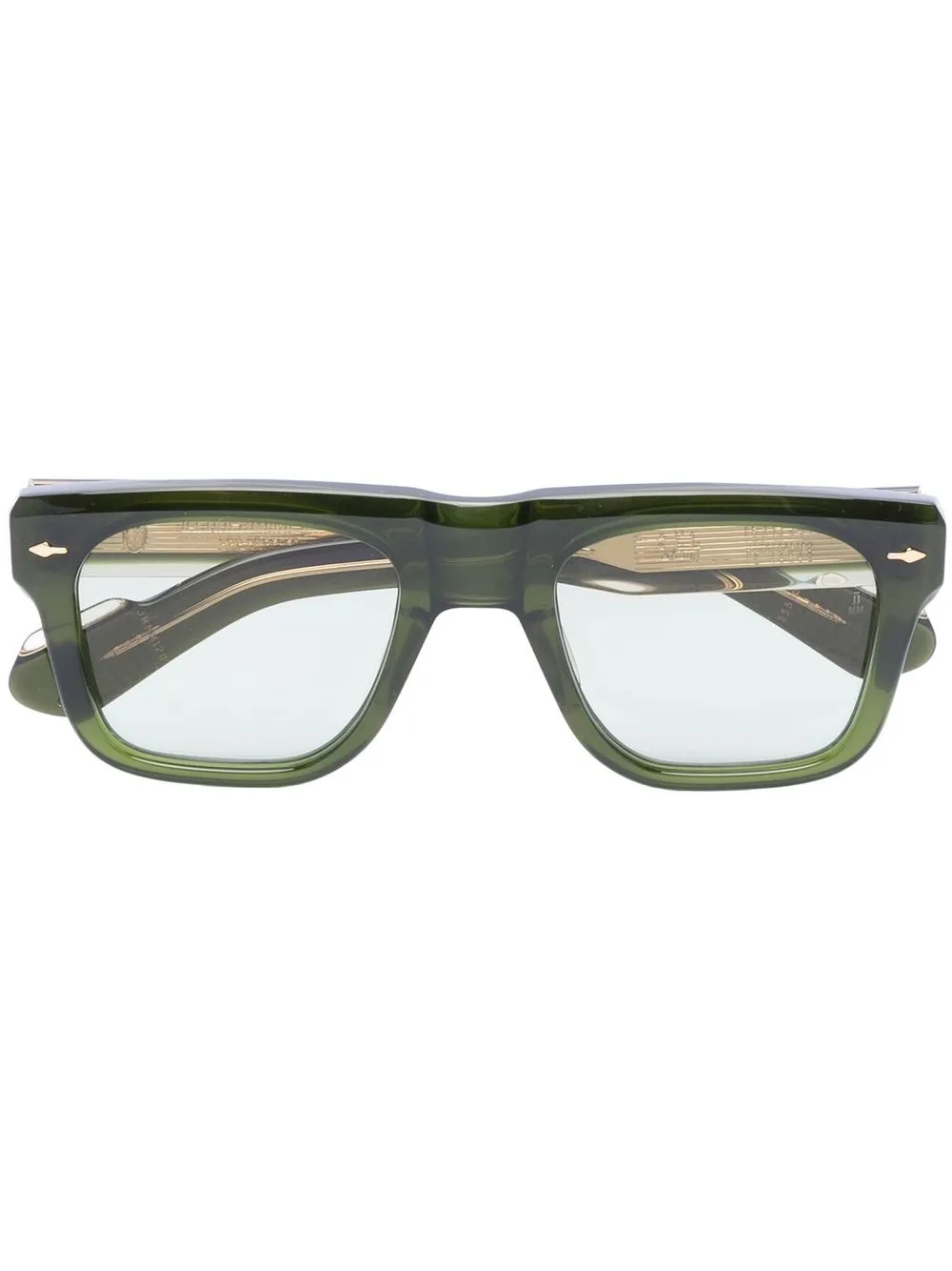 

Jacques Marie Mage square-frame glasses - Green