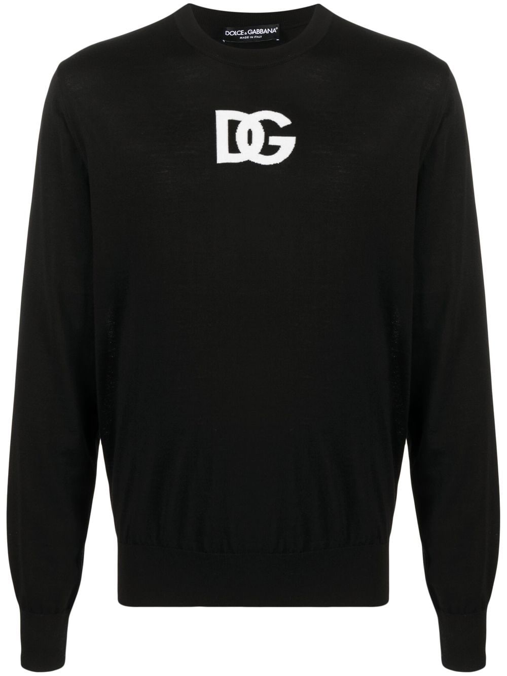 DOLCE & GABBANA LOGO-KNIT JUMPER