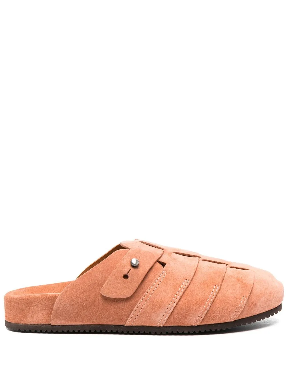 

Buttero side-buckle detail mules - Orange