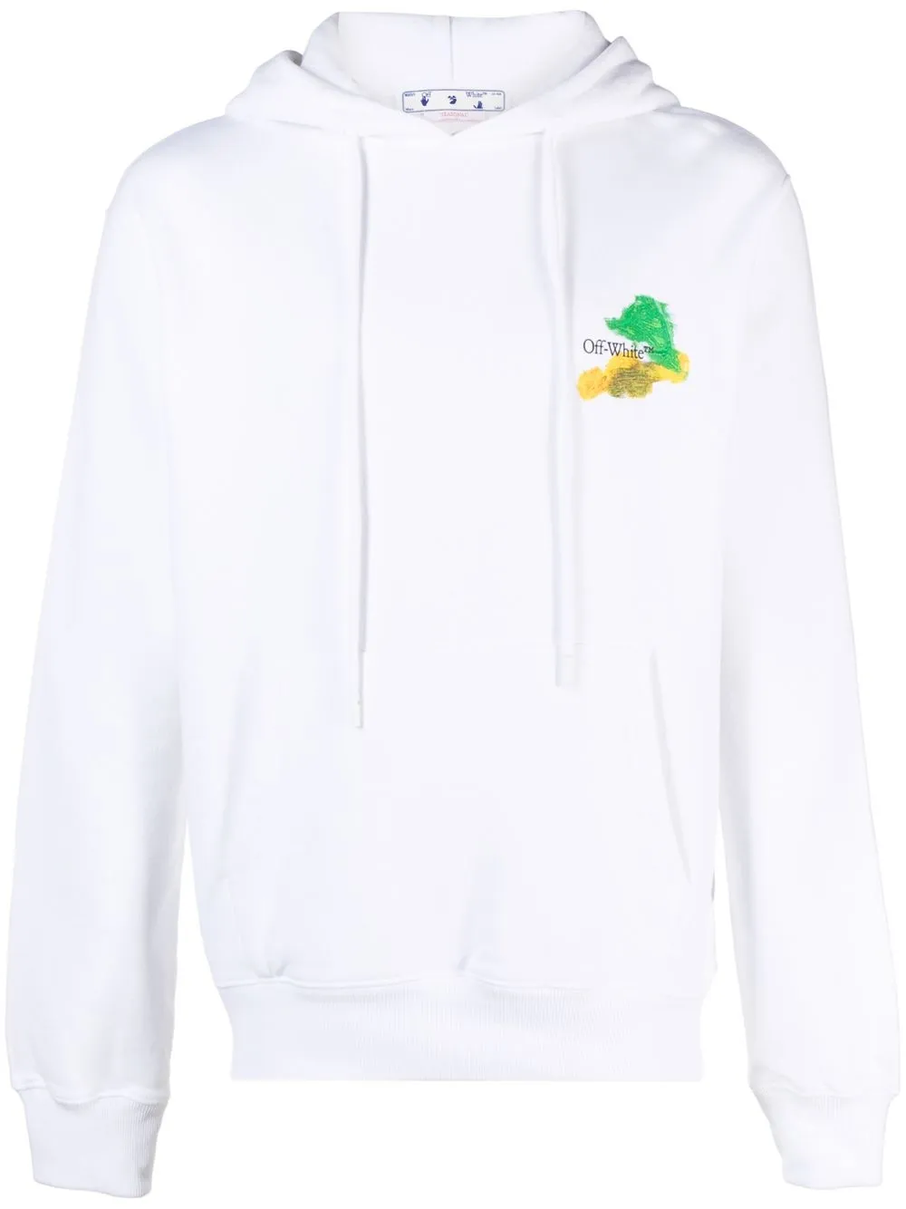

Off-White Arrows-print cotton drawstring hoodie