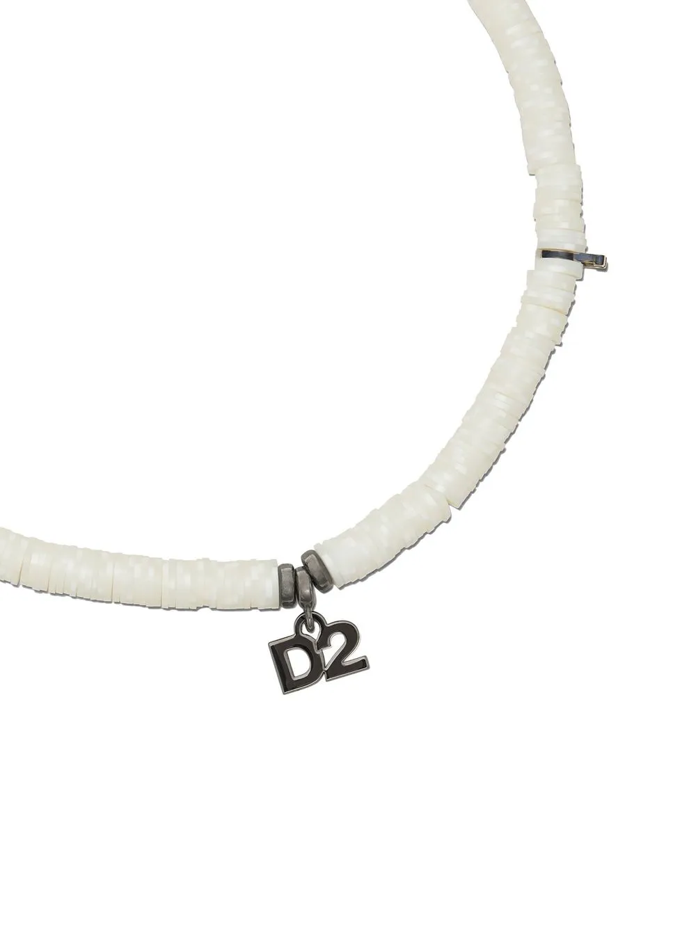 Dsquared2 Armband met logo-bedel - Zilver