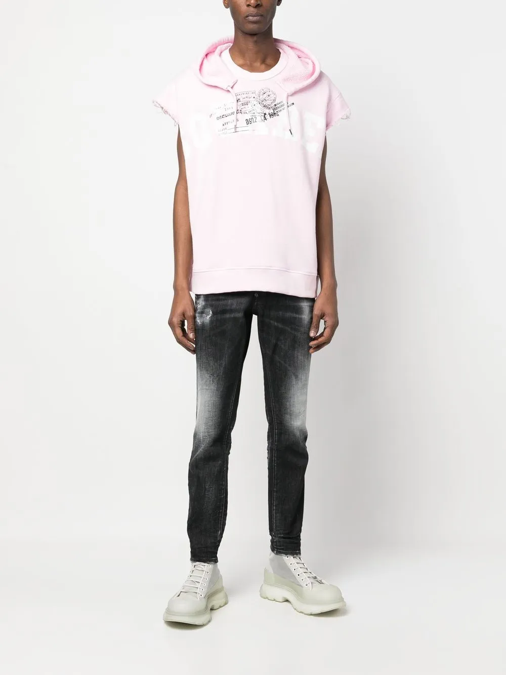 Dsquared2 Jeans met vervaagd-effect - Zwart