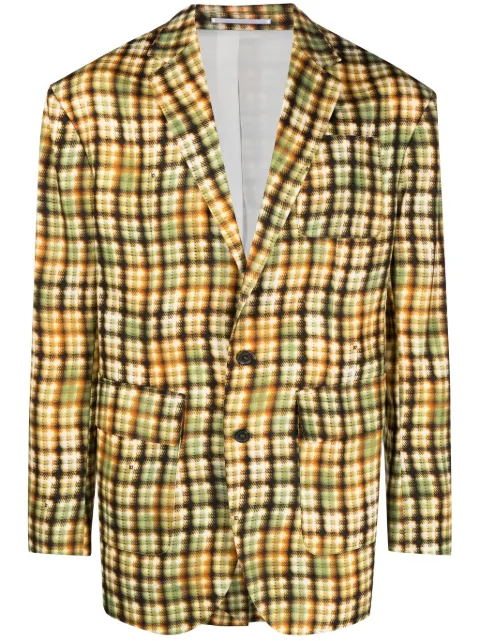 DSQUARED2 blazer boutonné à carreaux