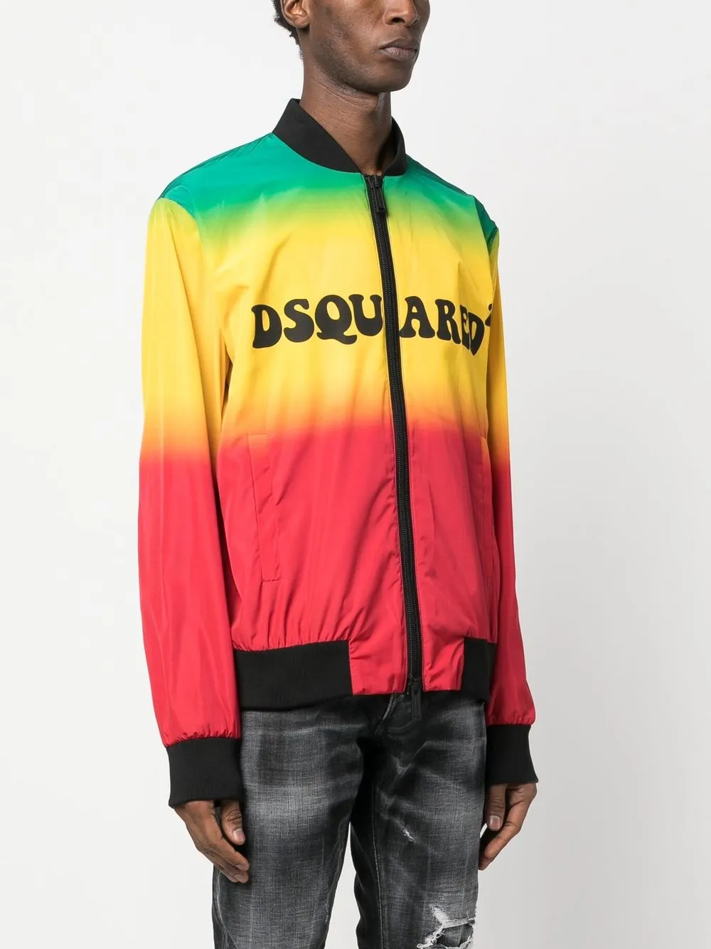 Dsquared2 Man Jacket Yellow Size 42 Polyester In Green