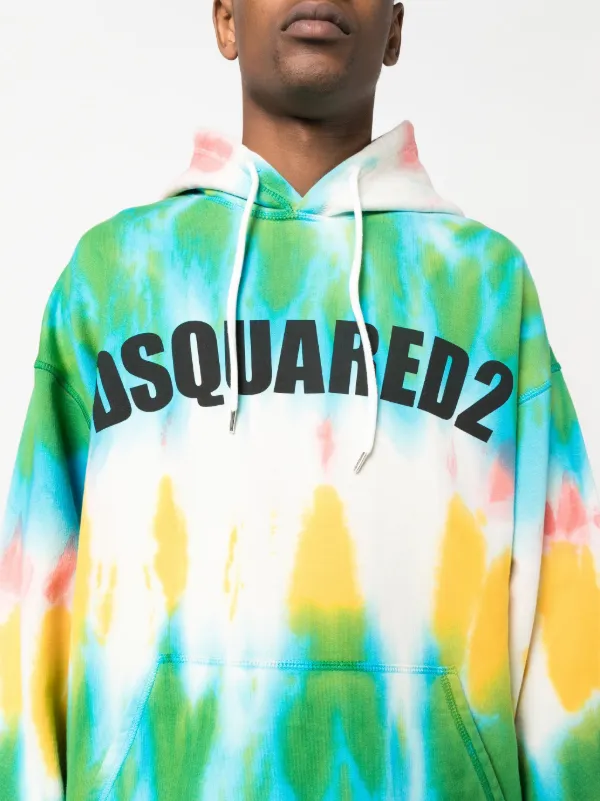 DSQUARED2 タイダイ パーカー | ブルー | FARFETCH JP 