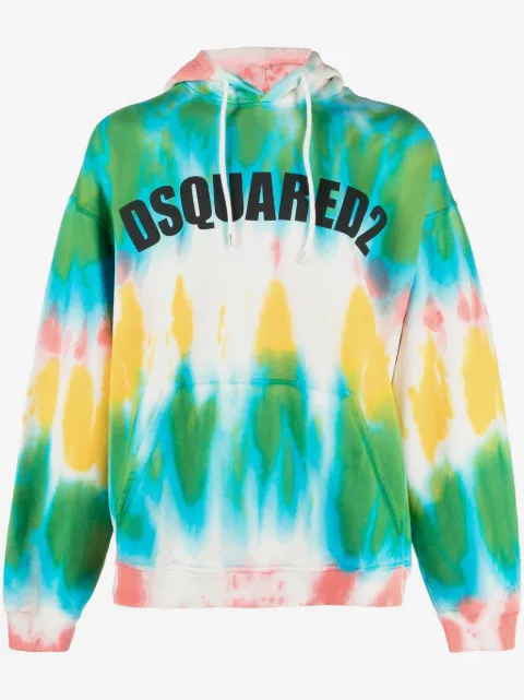 DSQUARED2 tie-dye cotton hoodie