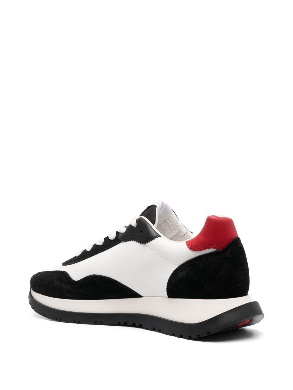 DSquared² Run Sneakers In Suede And Gray And Pink Fabric in White