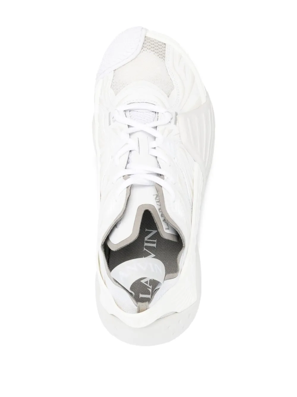 Shop Lanvin Flash X Low-top Sneakers In 白色