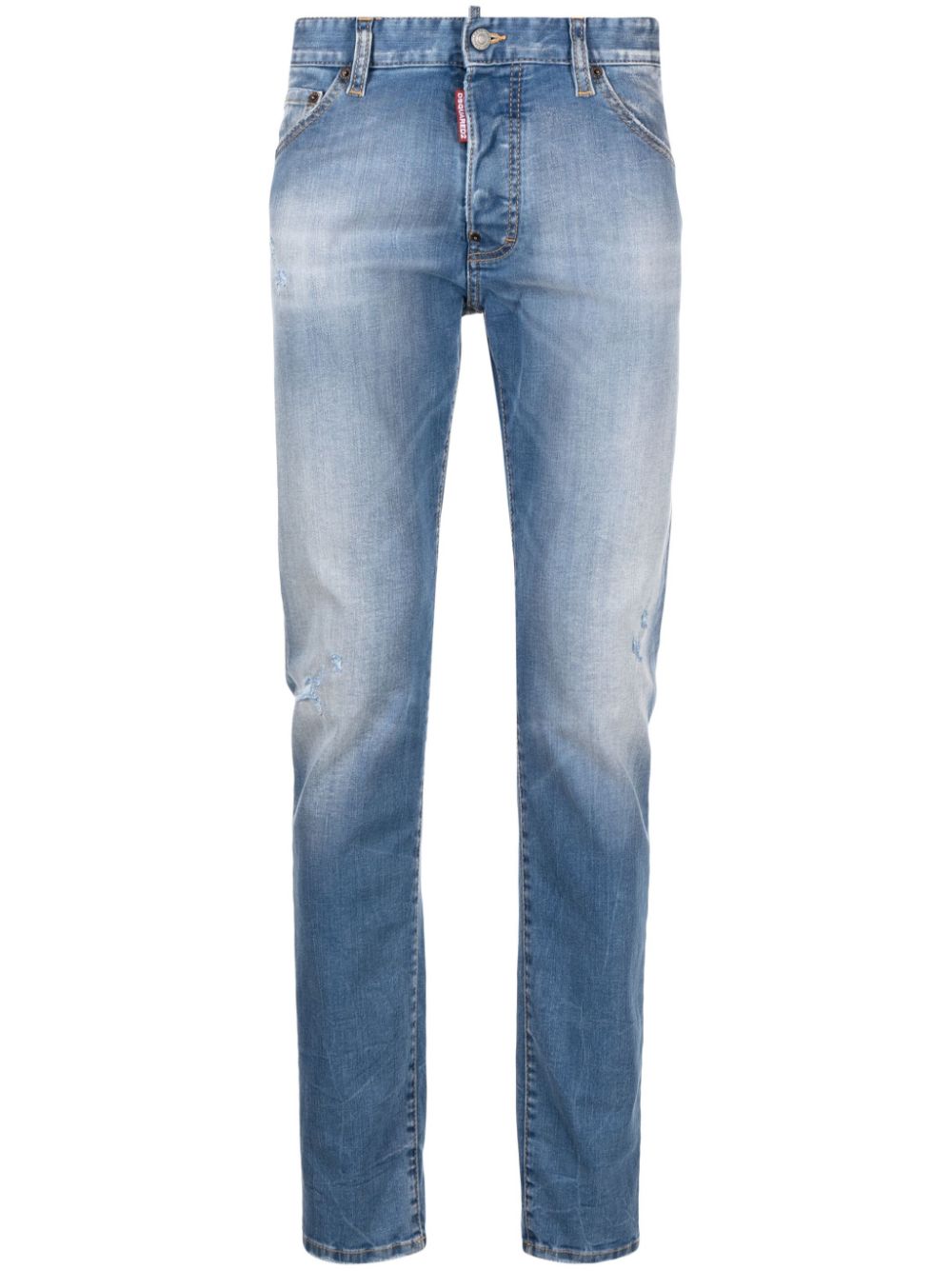 DSQUARED2 SLIM-CUT LIGHT-WASH JEANS