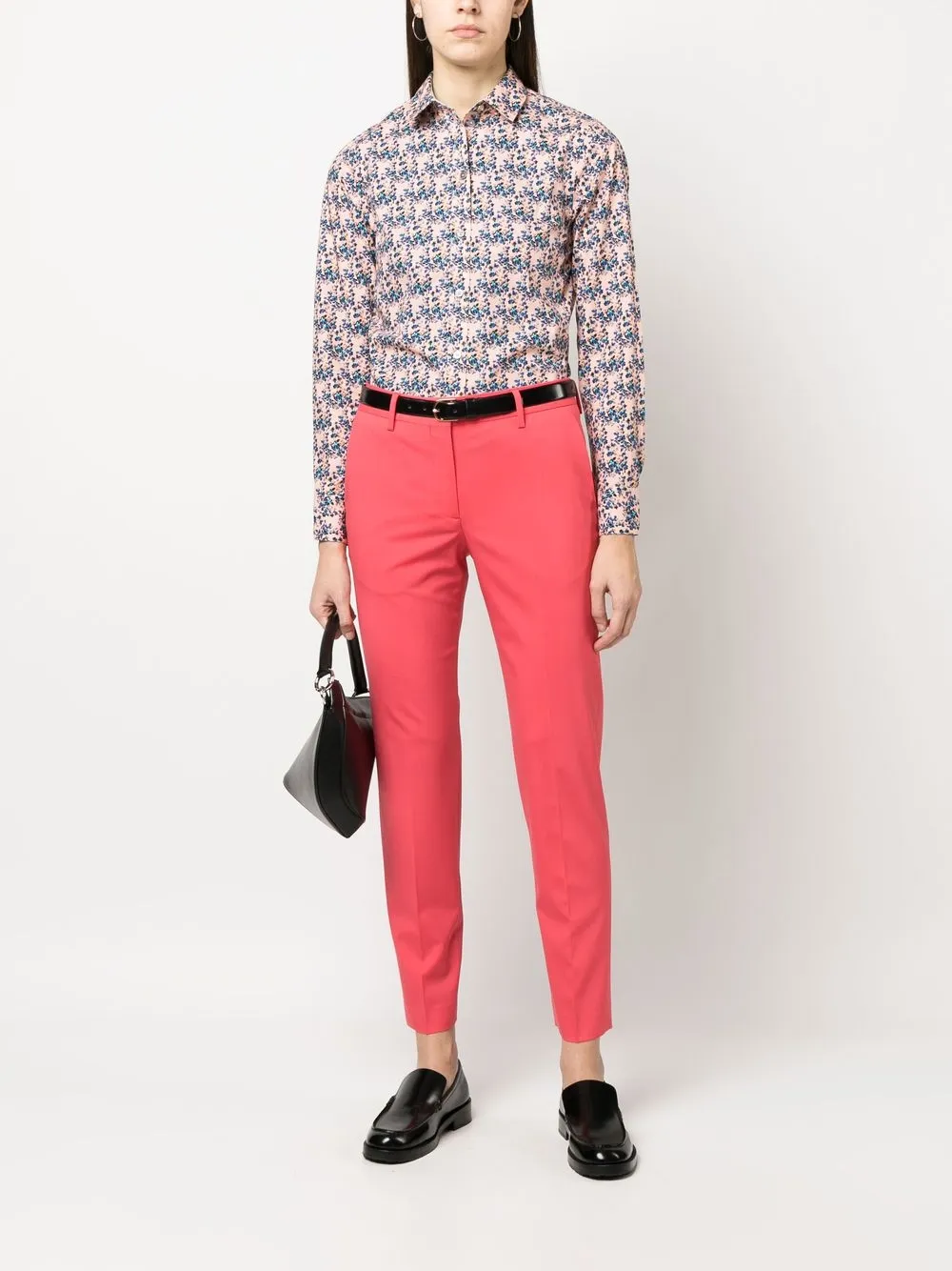 Paul Smith T-shirt met bloemenprint - Roze