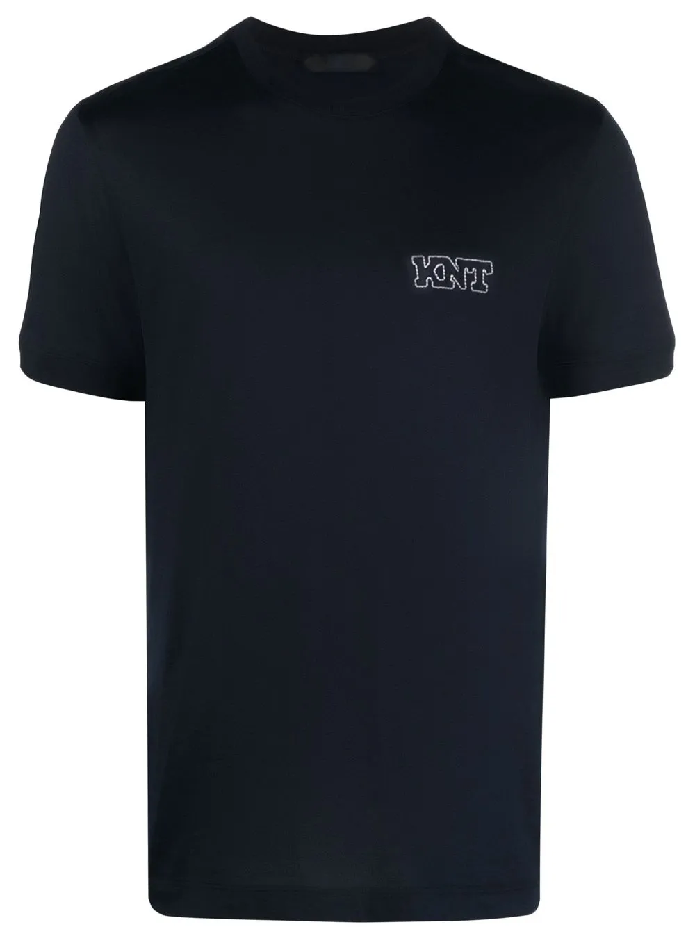 

Kiton logo-embroidered T-shirt - Blue