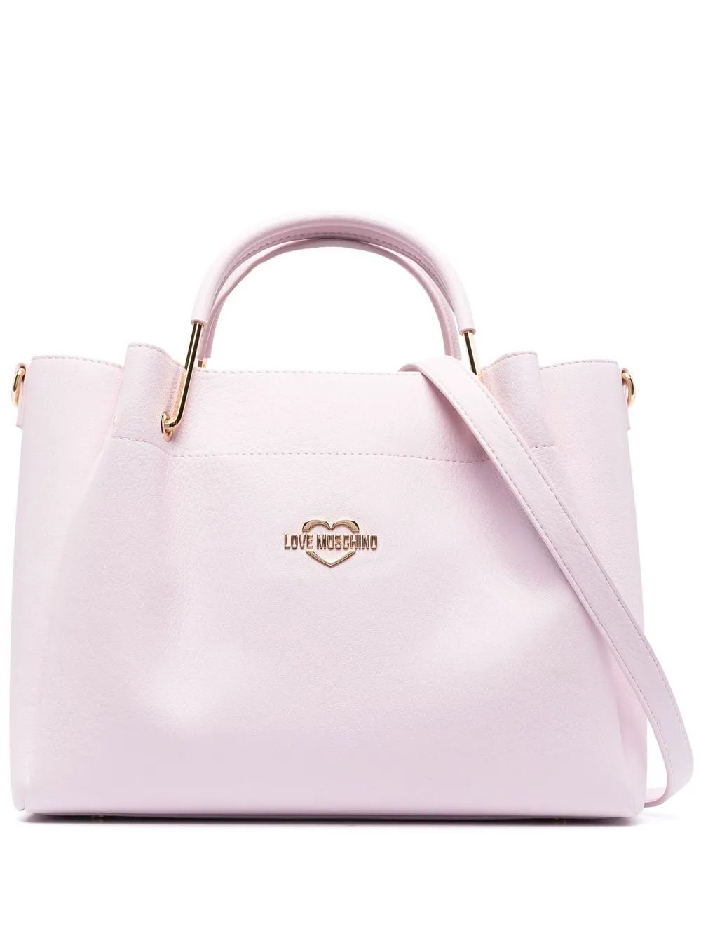 

Love Moschino tote texturizada - Rosado
