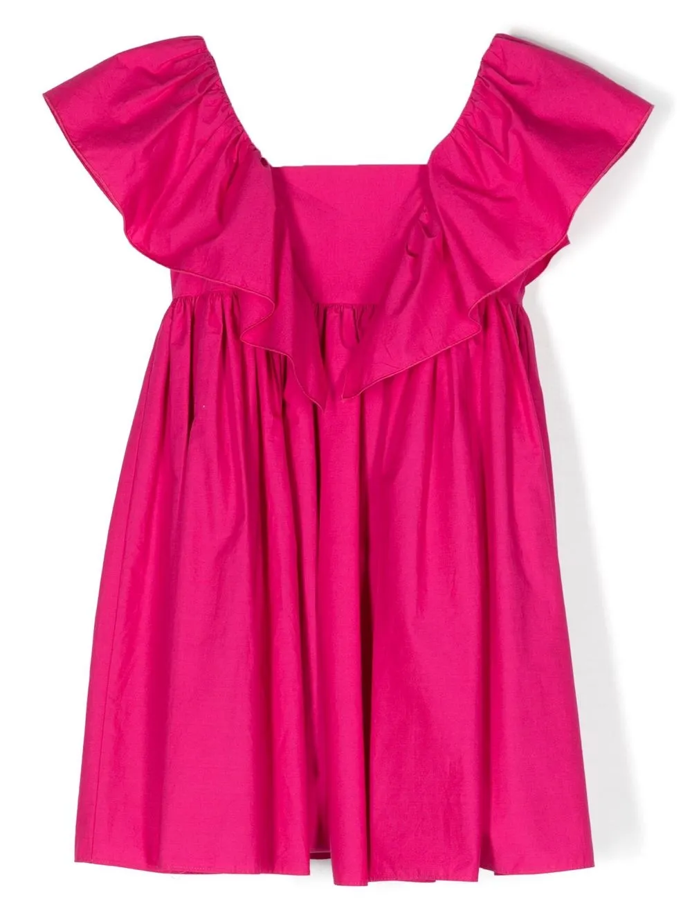 

Patrizia Pepe girl vestido con detalles de volantes - Rosado