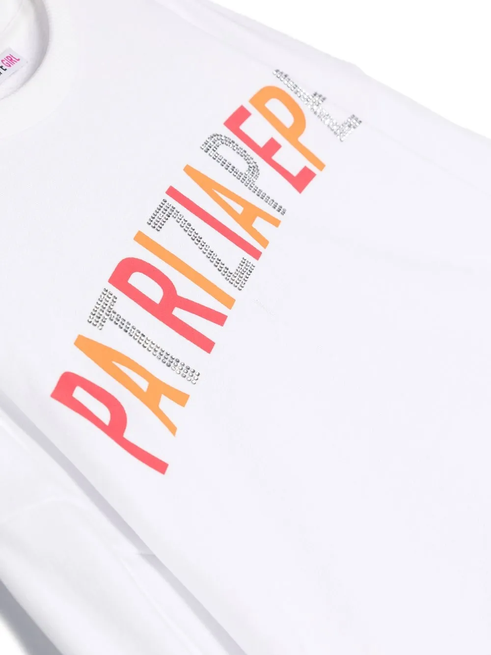 Patrizia Pepe Girl Kids' Logo-print Sweatshirt In White