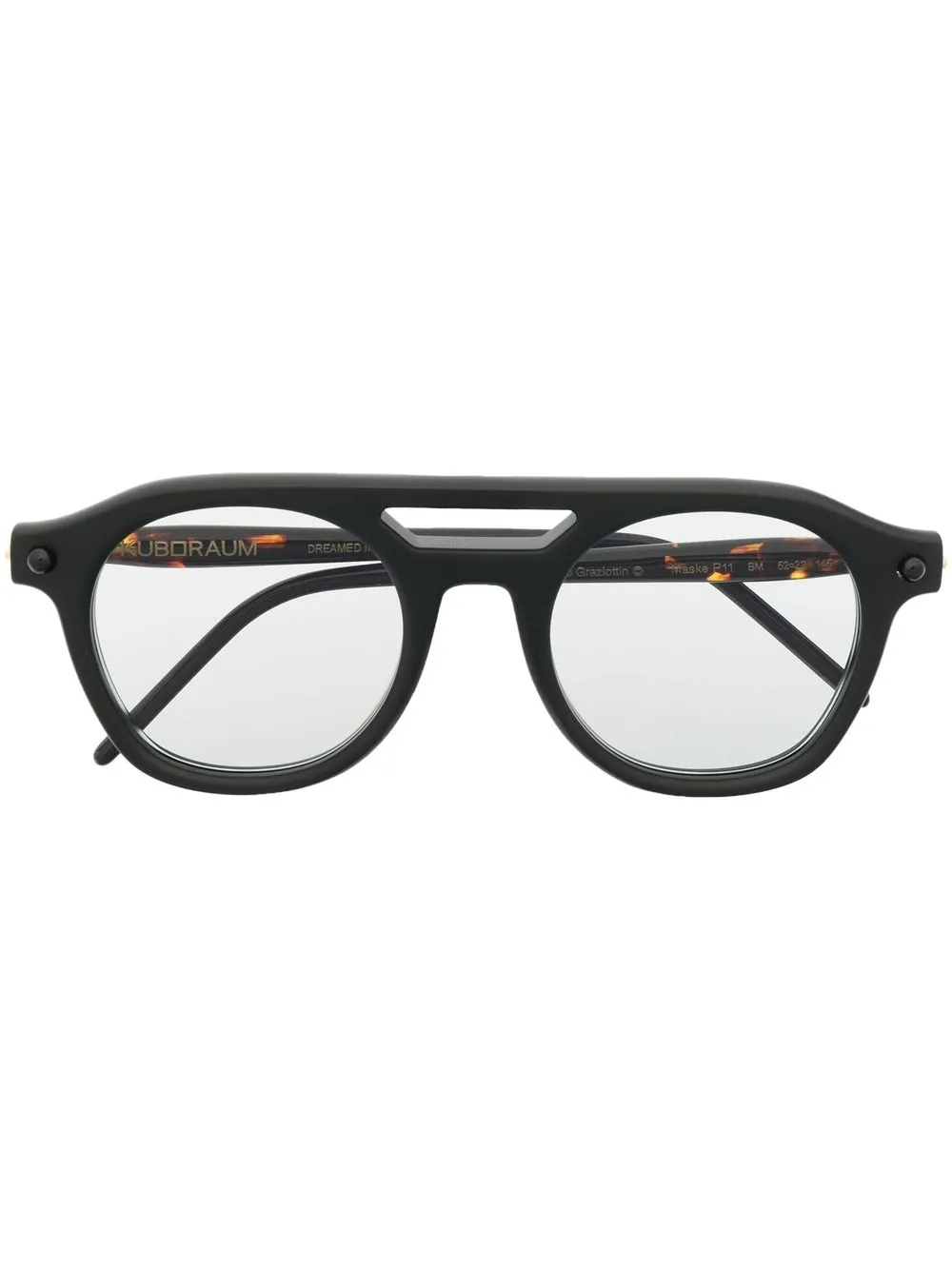 

Kuboraum round-frame sunglasses - Black