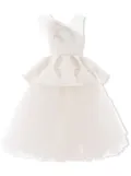 Tulleen Villanova embroidered tiered dress - White