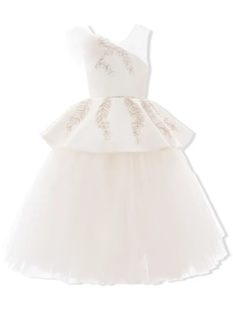Tulleen Villanova embroidered tiered dress