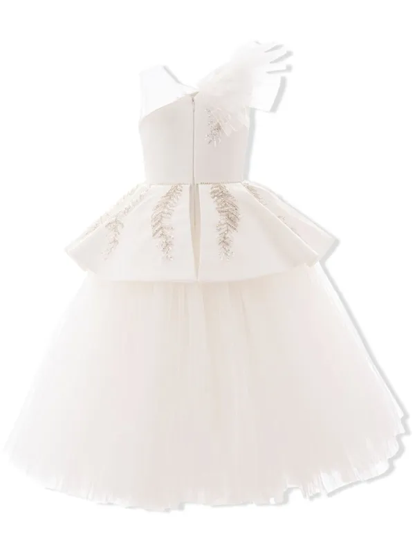Tulleen Villanova Embroidered Tiered Dress | White | FARFETCH