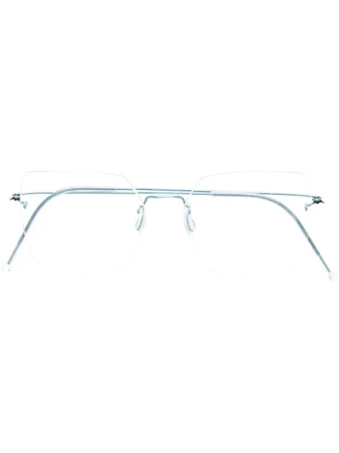 Lindberg square rimless eyeglasses
