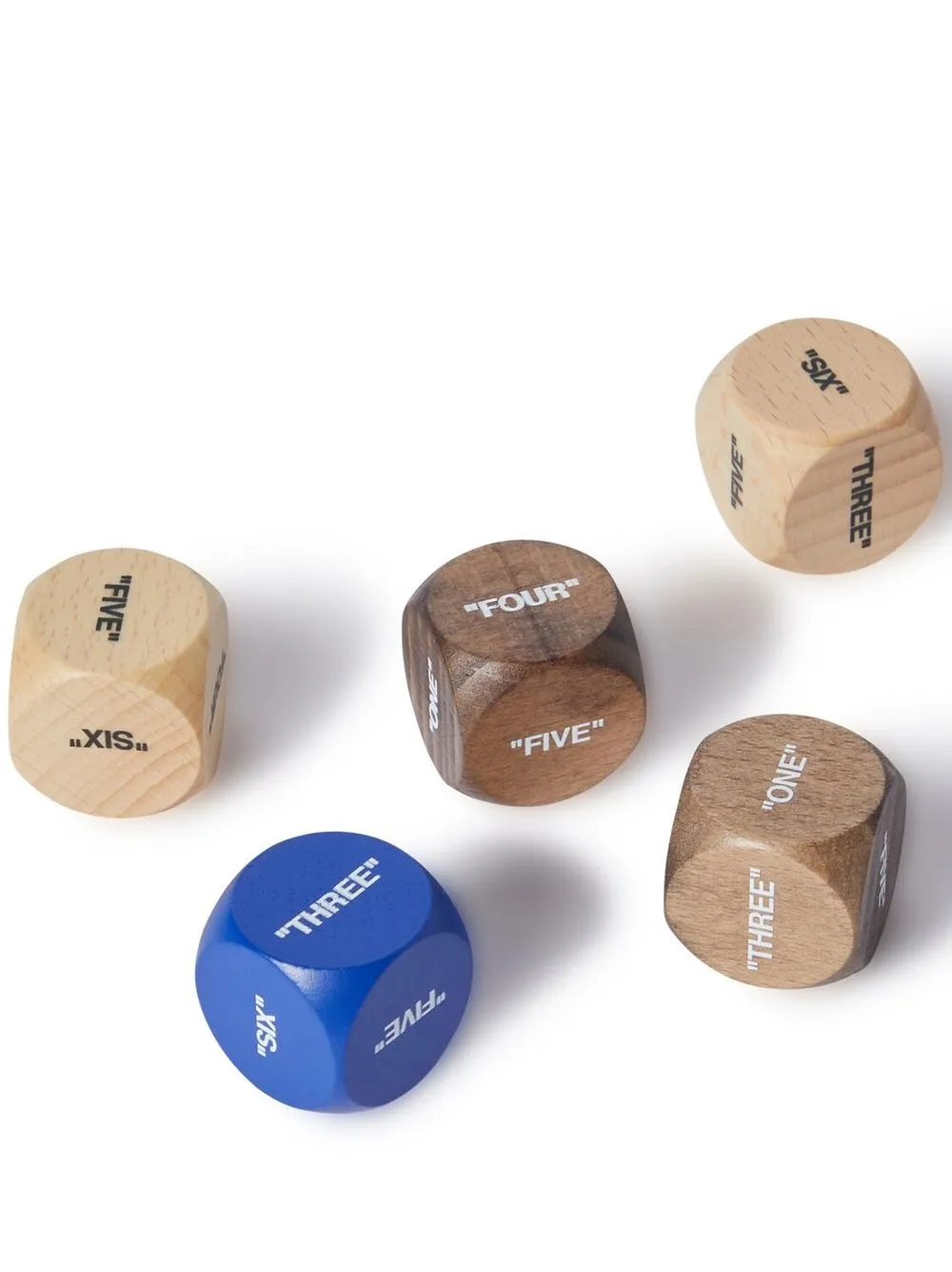 

Off-White playing dice set - Brown