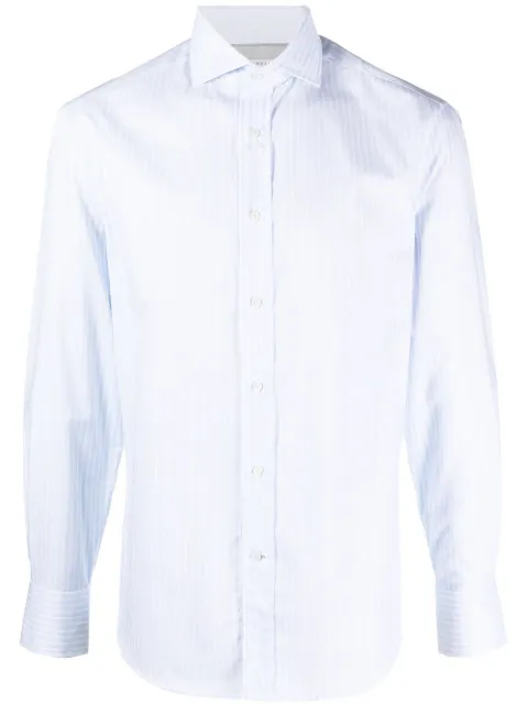 Brunello Cucinelli long-sleeve striped shirt 