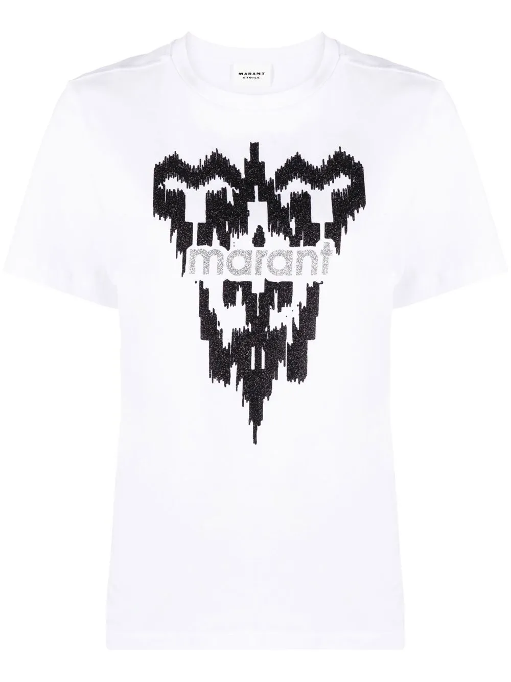 

Isabel Marant Étoile logo-print crew neck T-shirt - White