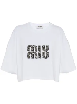 Miu Miu T-Shirts | FARFETCH Canada