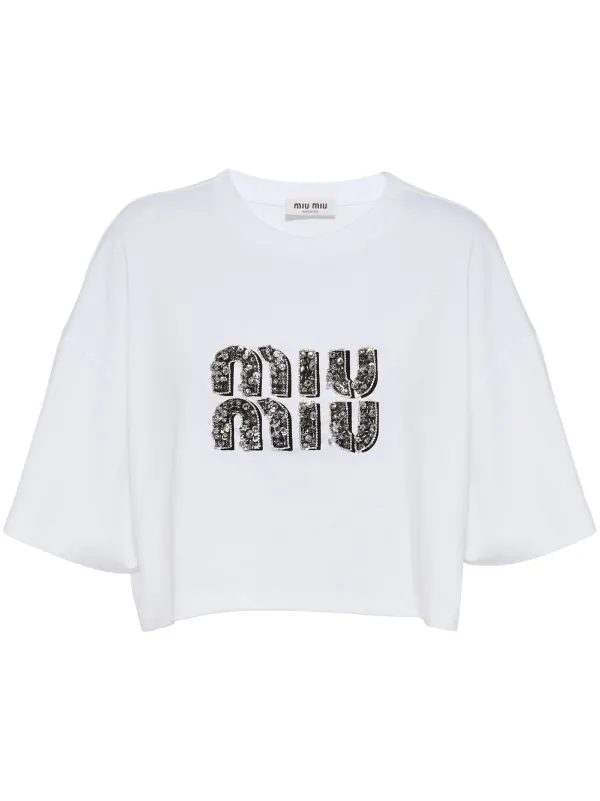 室外 miumiu Tシャツ Lサイズ ホワイト | climathon.pl