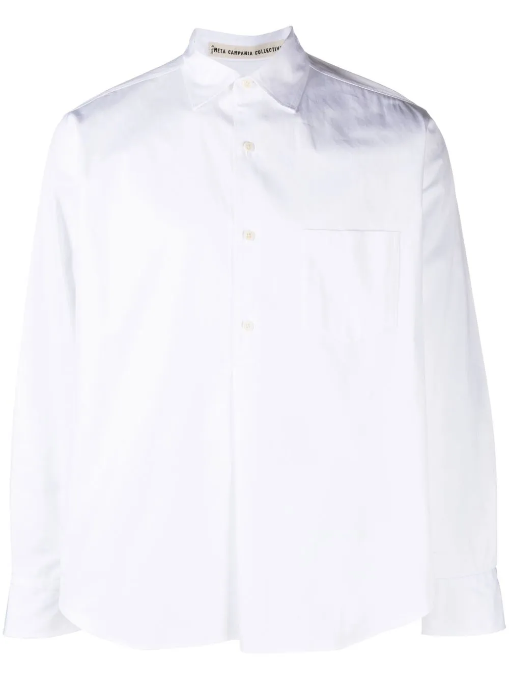 

Meta Campania Collective Lee patch-pocket cotton shirt - White