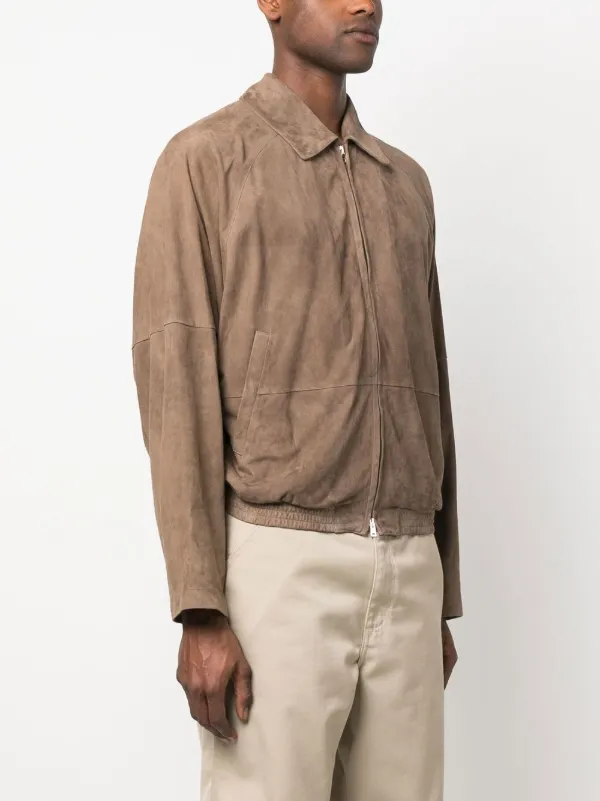 Unlined hot sale suede jacket