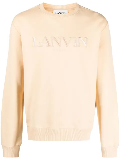 Lanvin logo-embroidered cotton sweatshirt