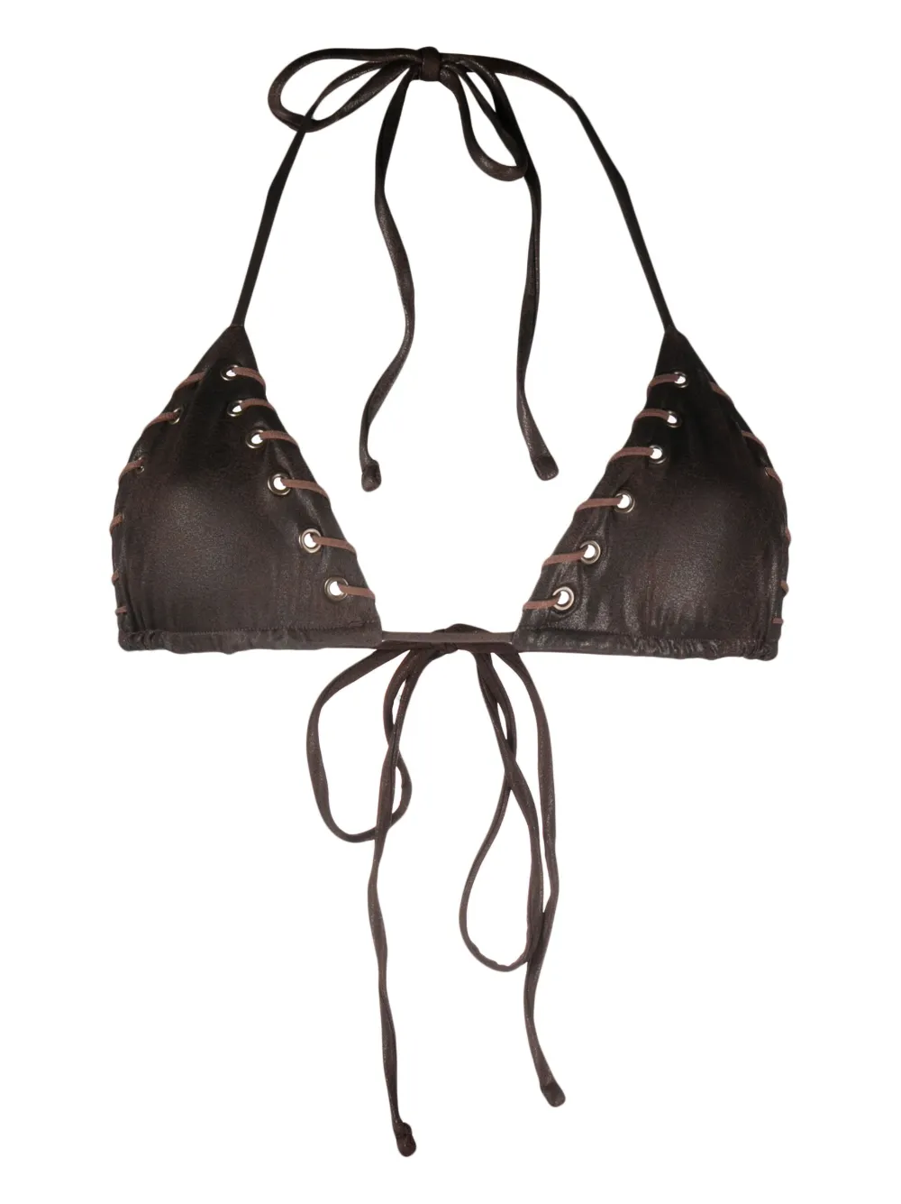 Frankies Bikinis Tia eyelet-detail bikini top