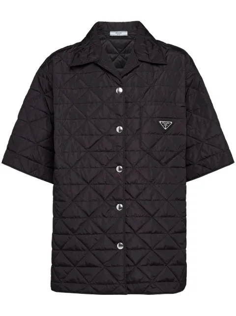 Prada regenerated nylon short-sleeved shirt