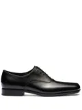 Prada square-toe leather Oxford shoes - Black