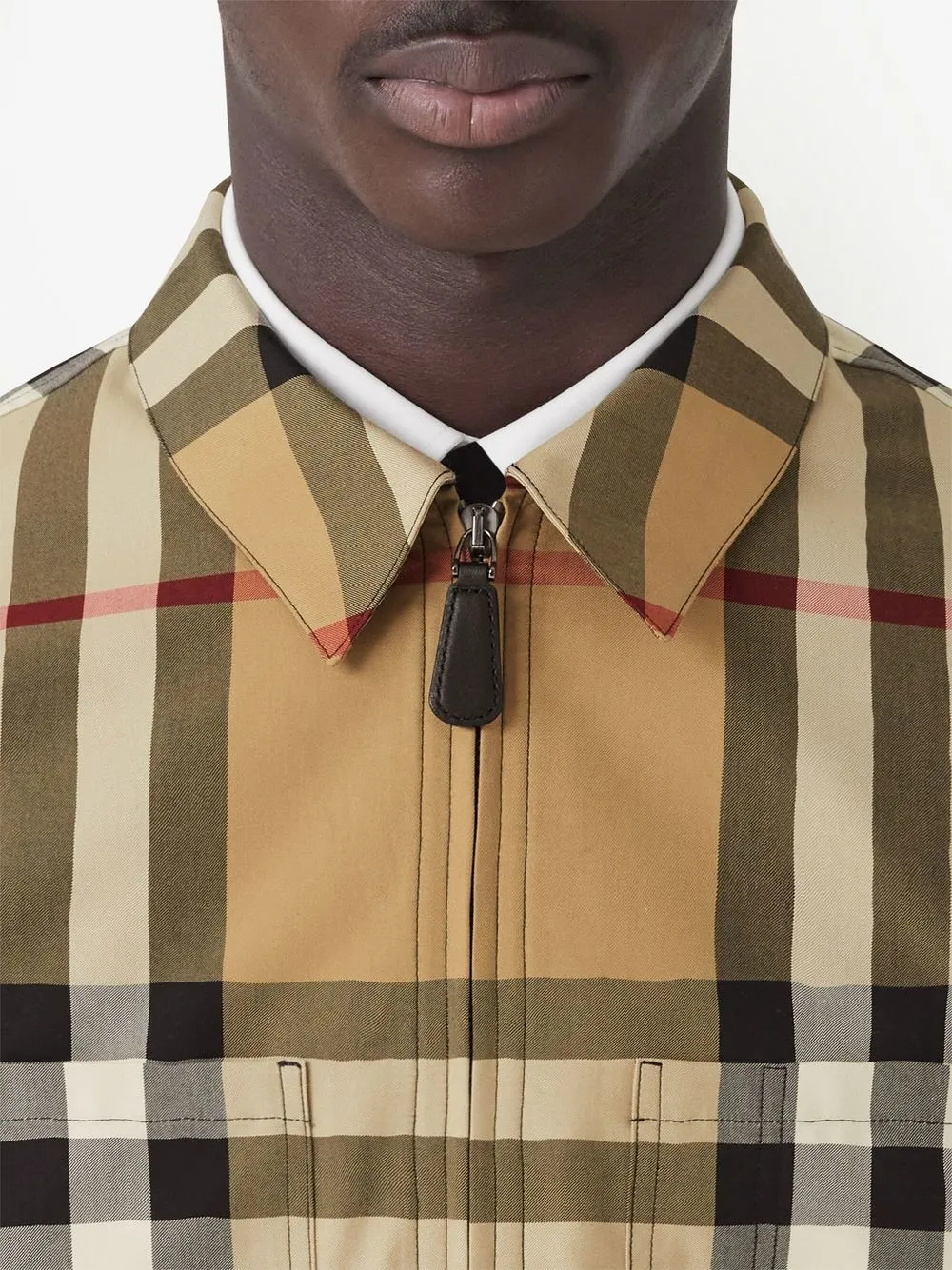 exaggerated-check jacket