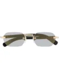 Cartier Eyewear tinted geometric-frame sunglasses - Gold