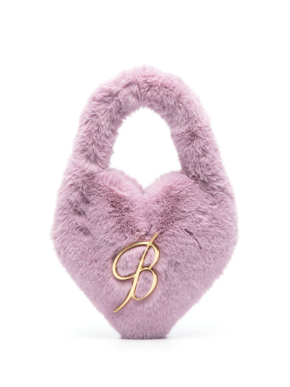 Blumarine faux-fur heart-shaped tote bag