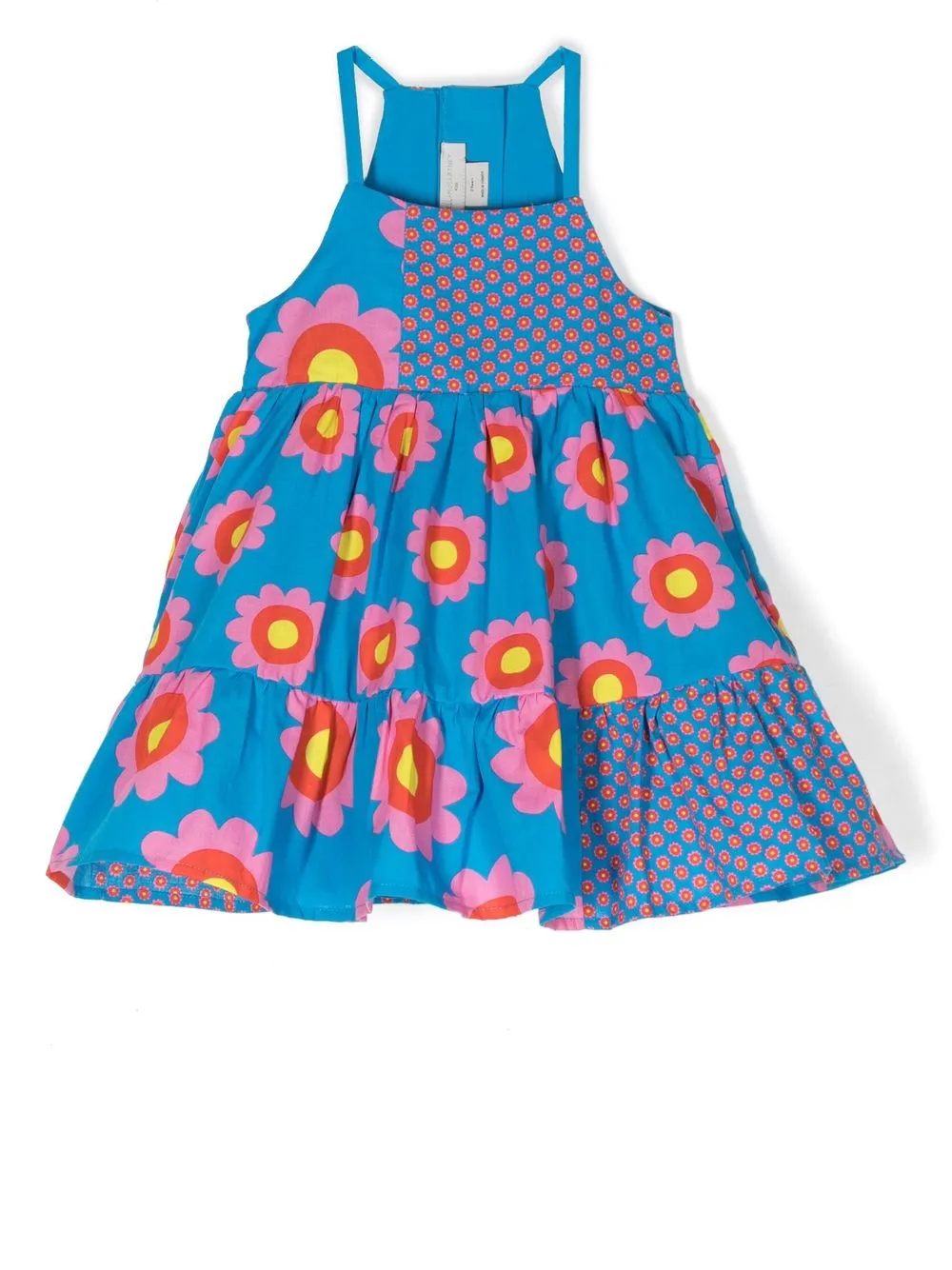 

Stella McCartney Kids patchwork floral-print dress - Blue