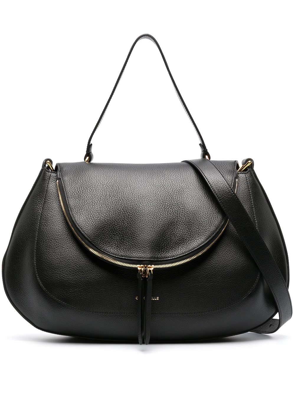 Coccinelle Curved grained-leather Tote Bag - Farfetch