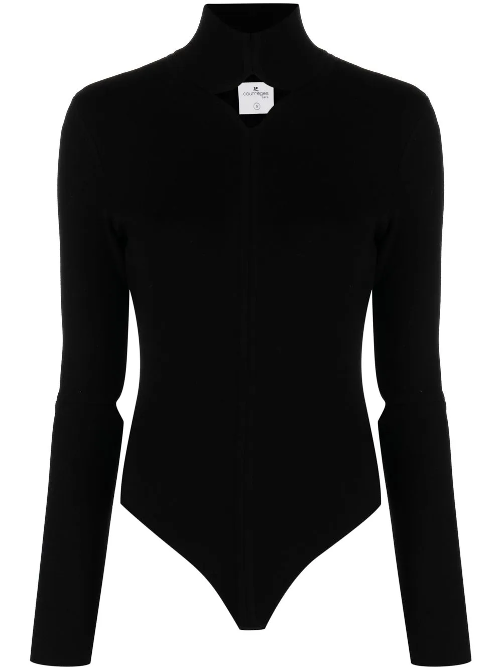 

Courrèges cut-out detail high-neck jumper - Black