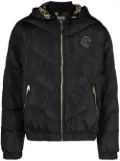 Versace Jeans Couture logo-patch down puffer jacket - Black