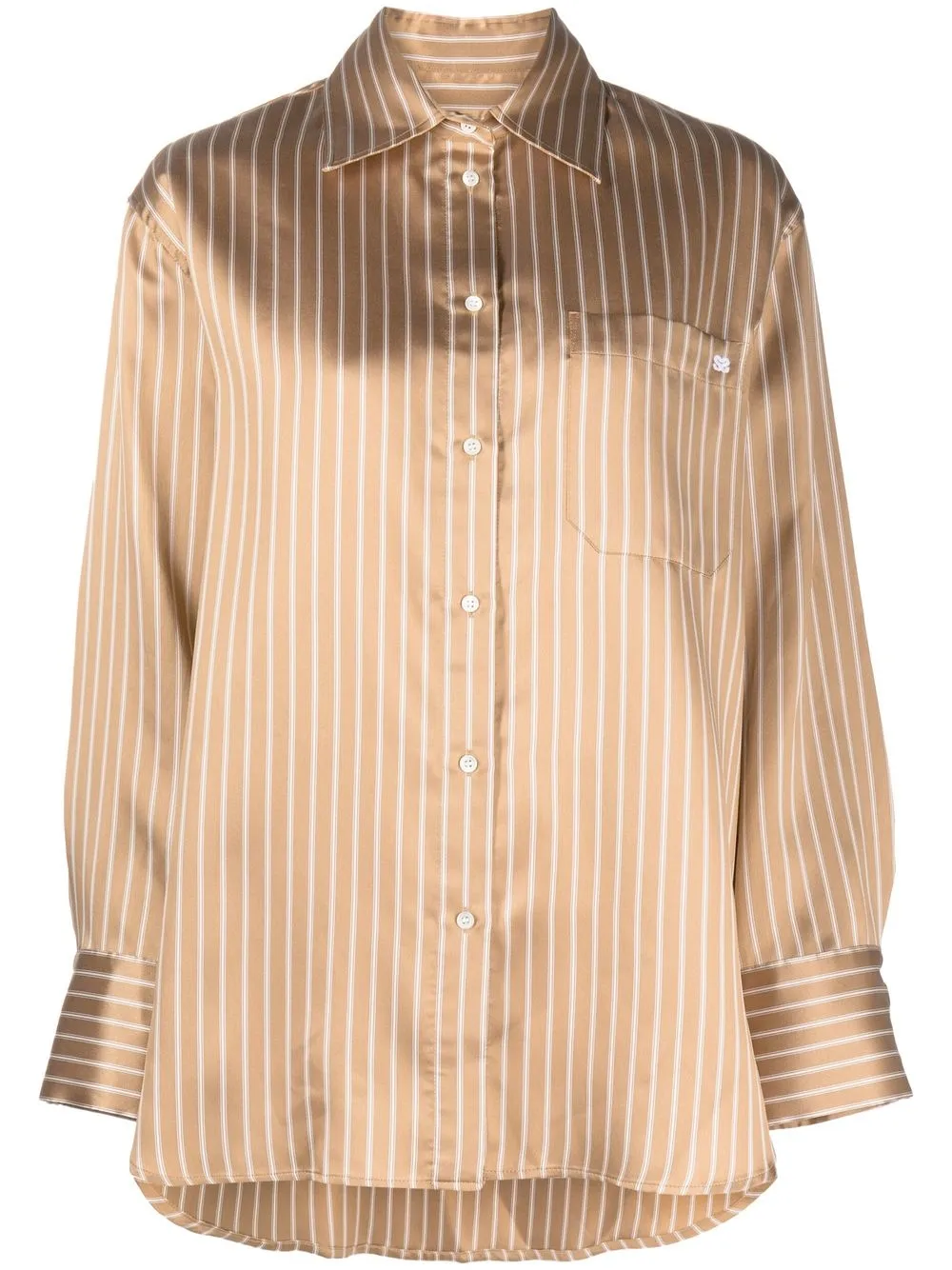 

SANDRO Kurtis stripe-print shirt - Yellow