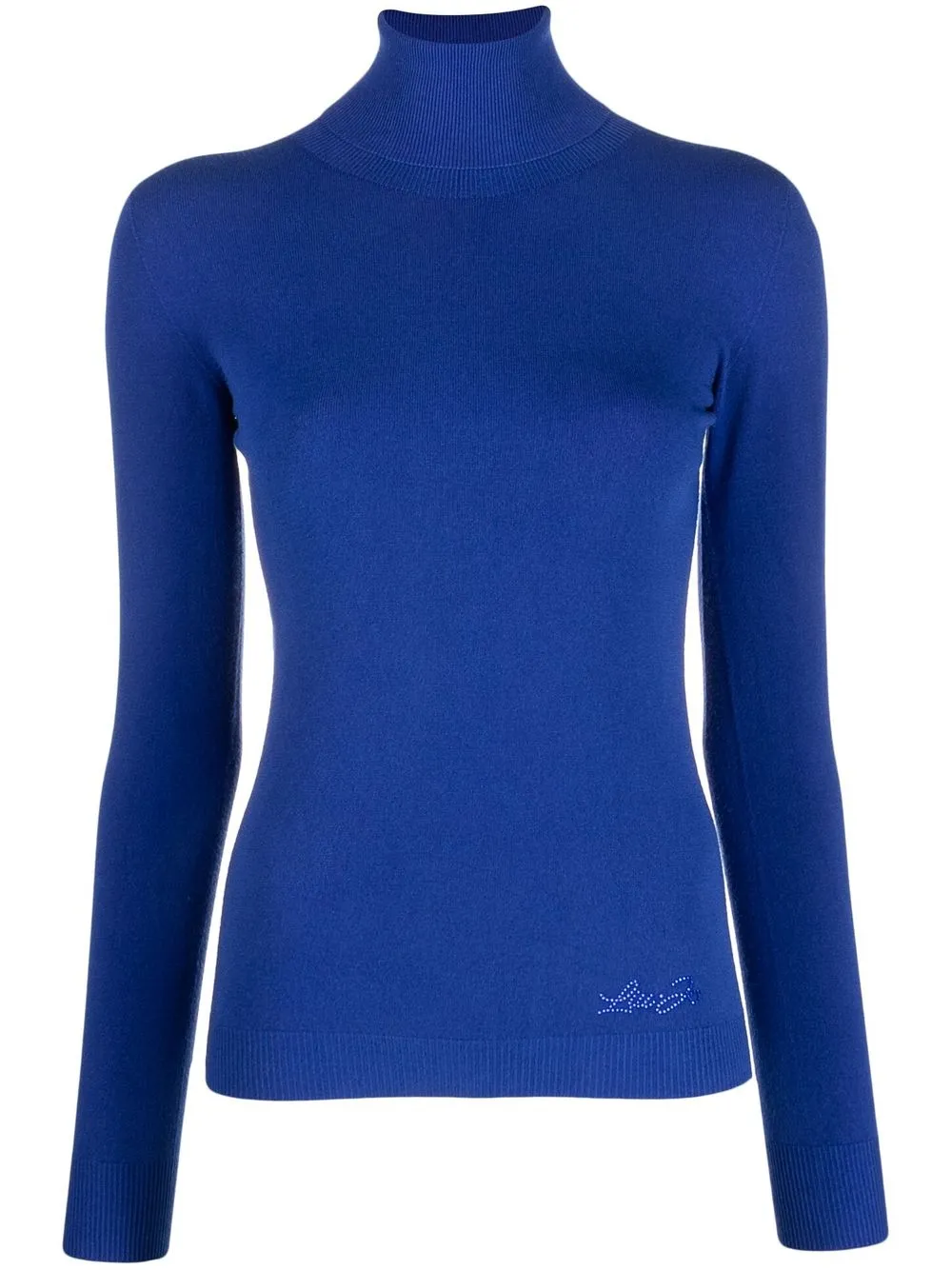

LIU JO logo-embellished knitted sweater - Blue
