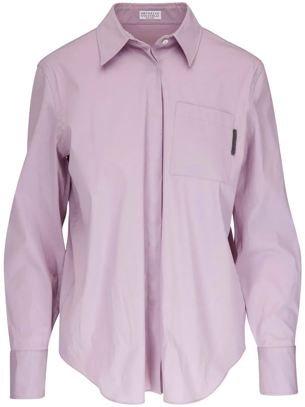 

Brunello Cucinelli long-sleeve cotton shirt - Purple