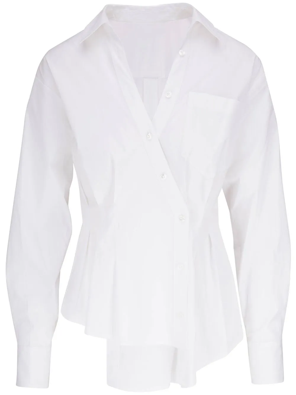 

Veronica Beard asymmetric-fastening shirt - White