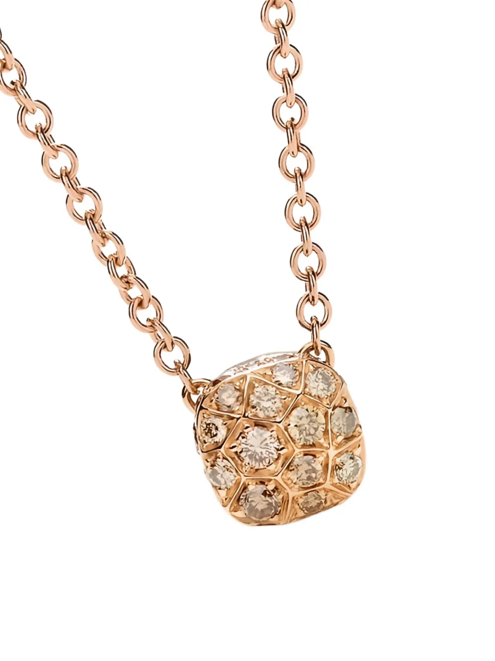 Pomellato Embellished Chain Diamond Necklace In Gold