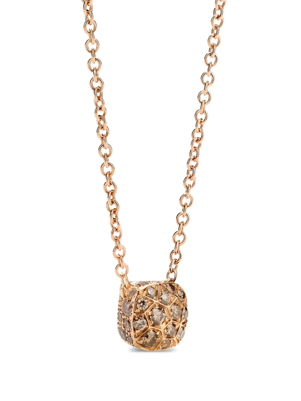 Pomellato Embellished Chain Diamond Necklace In Gold