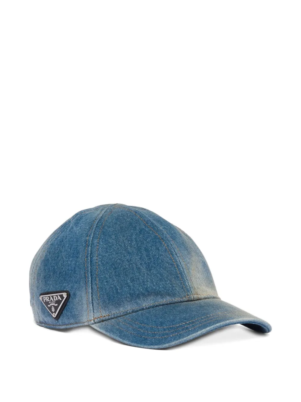 Prada denim baseball cap - Blu